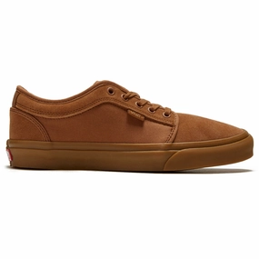 Skin Care Vans Skate Chukka Low Shoes - Light Brown/Gum Spandex Stretch