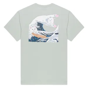 Skincare RIPNDIP Great Wave T-Shirt - Sage Grey Hair Extensions