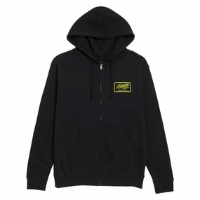 Slappy Throwback Zip Up Hoodie - Black Tablets Safety Gear