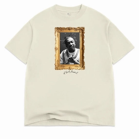 Socks Color Bars x ODB Portrait T-Shirt - Off White Ribbons
