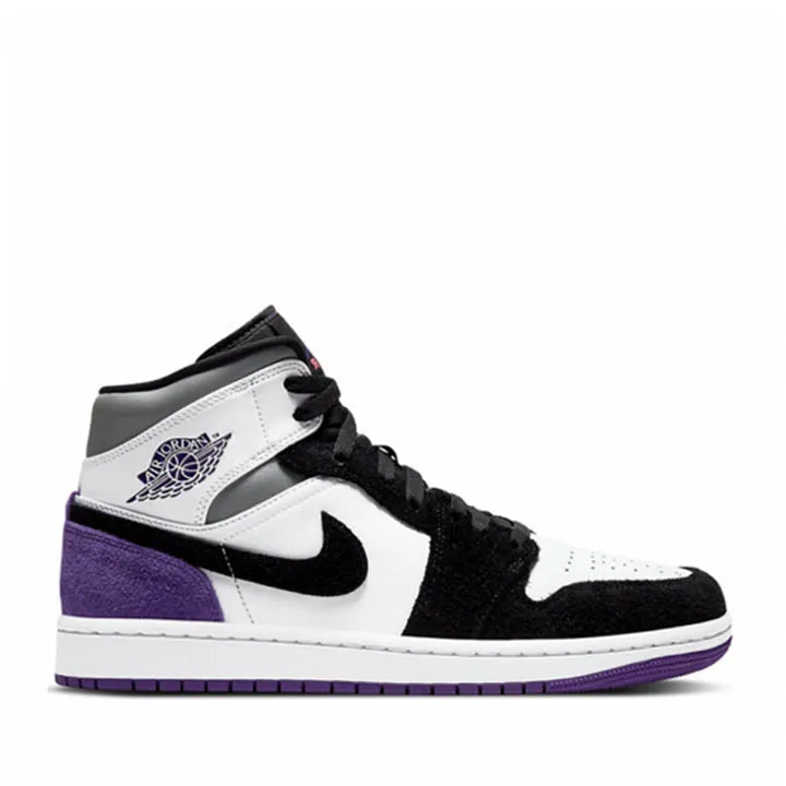 Shock-absorbent silhouette NIKE AIR JORDAN1 MID SE VARSITY PURPLE UNION US8.5M / US10W / EU42