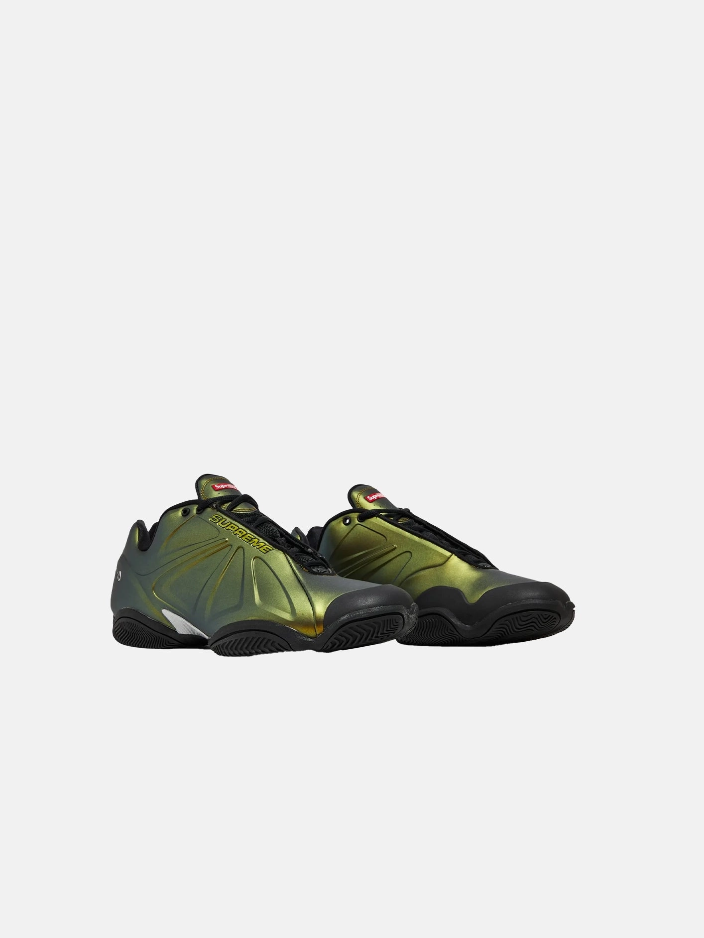 Soft Glide Step-On Layer Supreme x Air Zoom Courtposite "Metallic Gold"