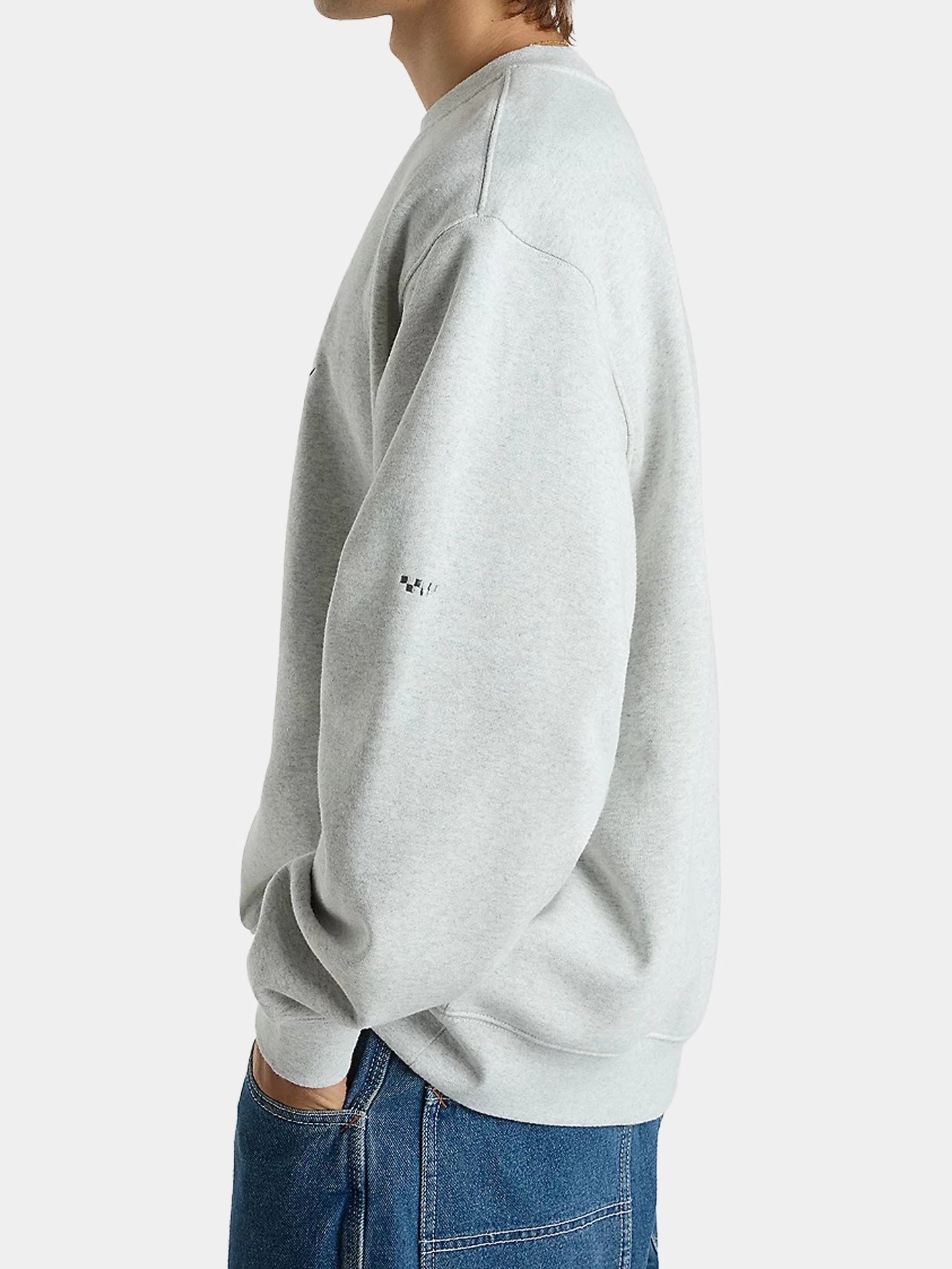 Soft Walk-In Step Layer Skate Smile Spike Crew - Ash Heather