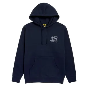 Software Krooked Two Eyes Emb Hoodie - Navy Organic Food