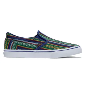 Soil C1rca 50 Slip Shoes - Zapotec Blue/White Cleaning Services