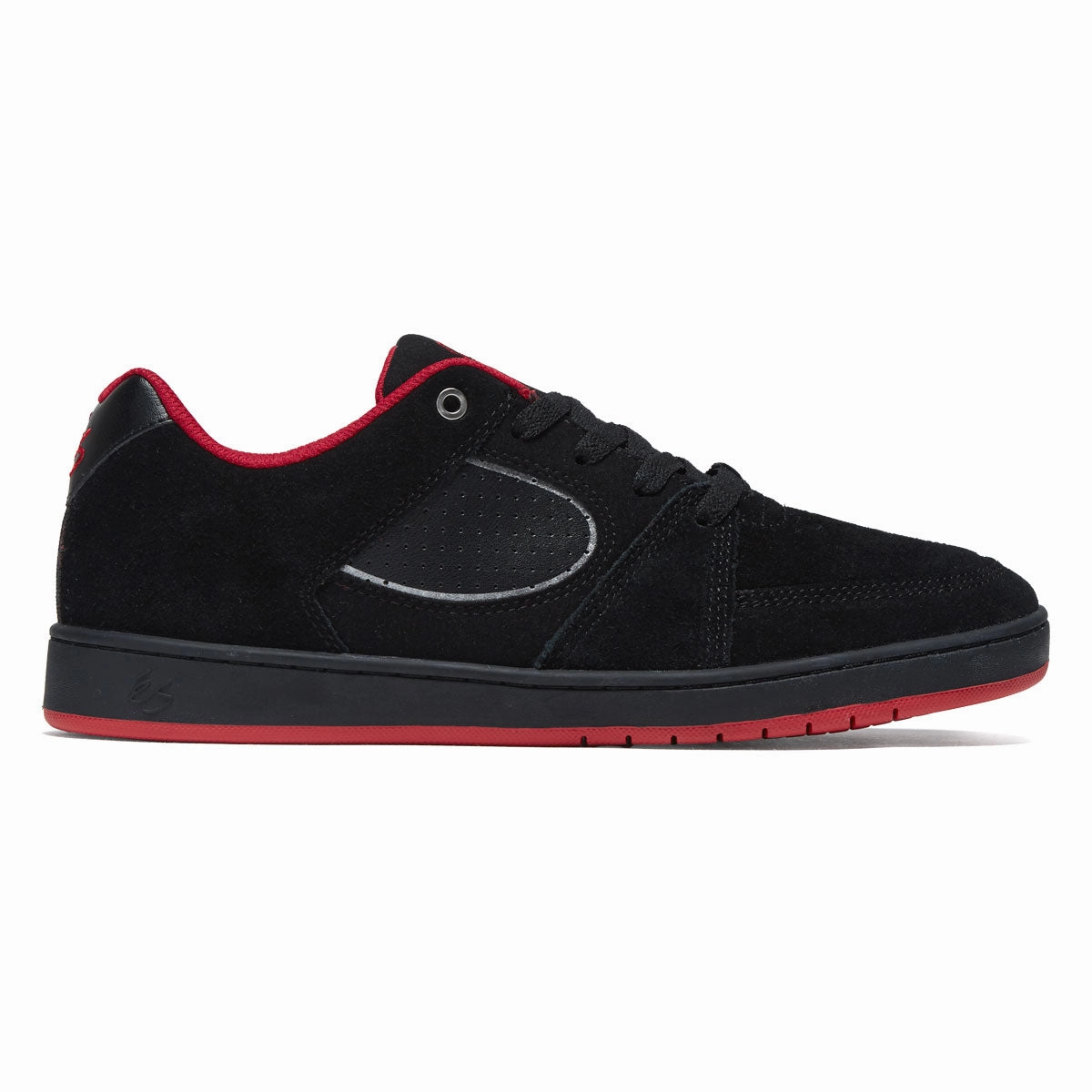 Soil eS Accel Slim Shoes - Black/Black/Silver Fashion Accessories