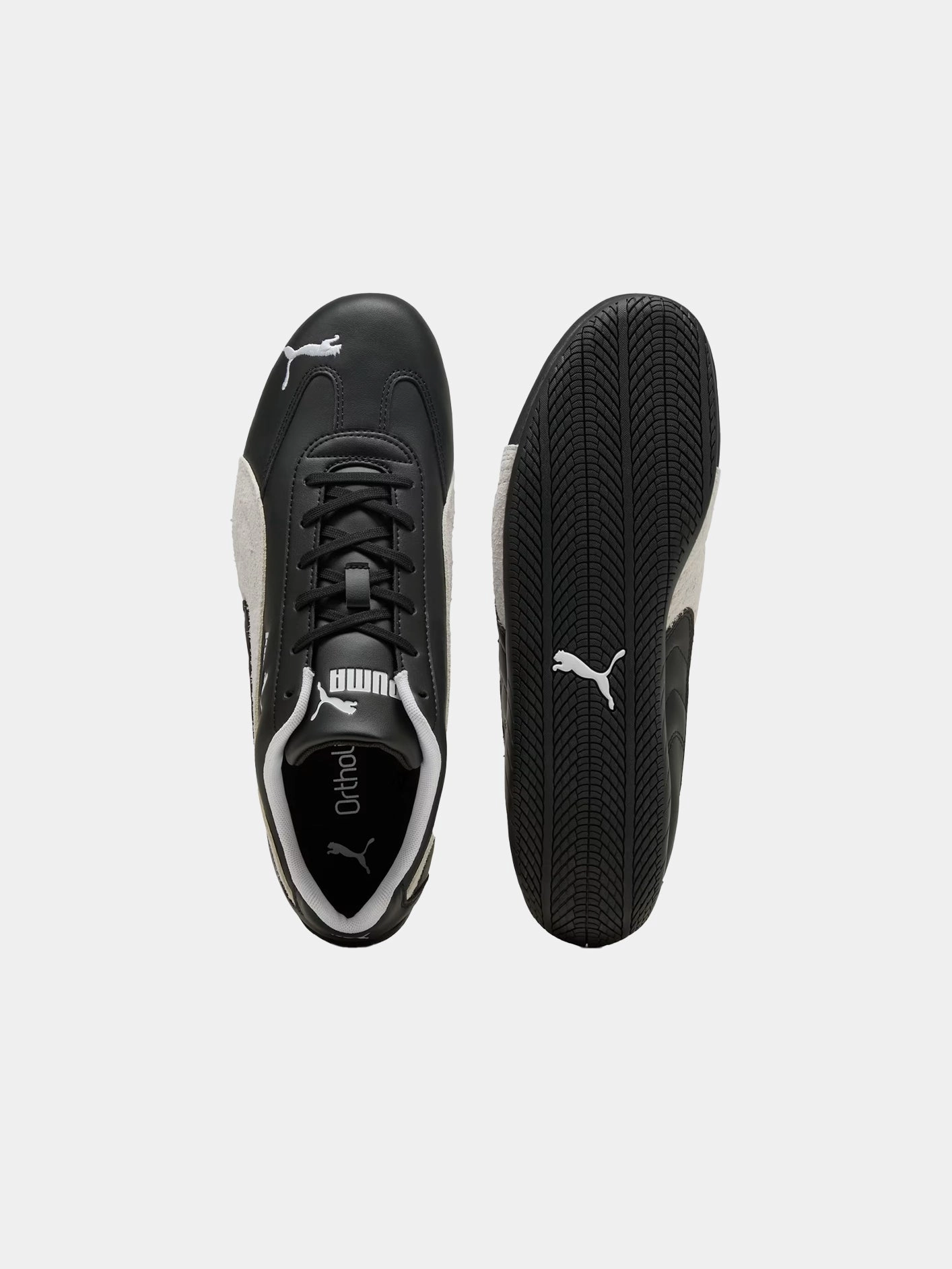 Speedcat Leather "Black/White" Urban Step-On Move