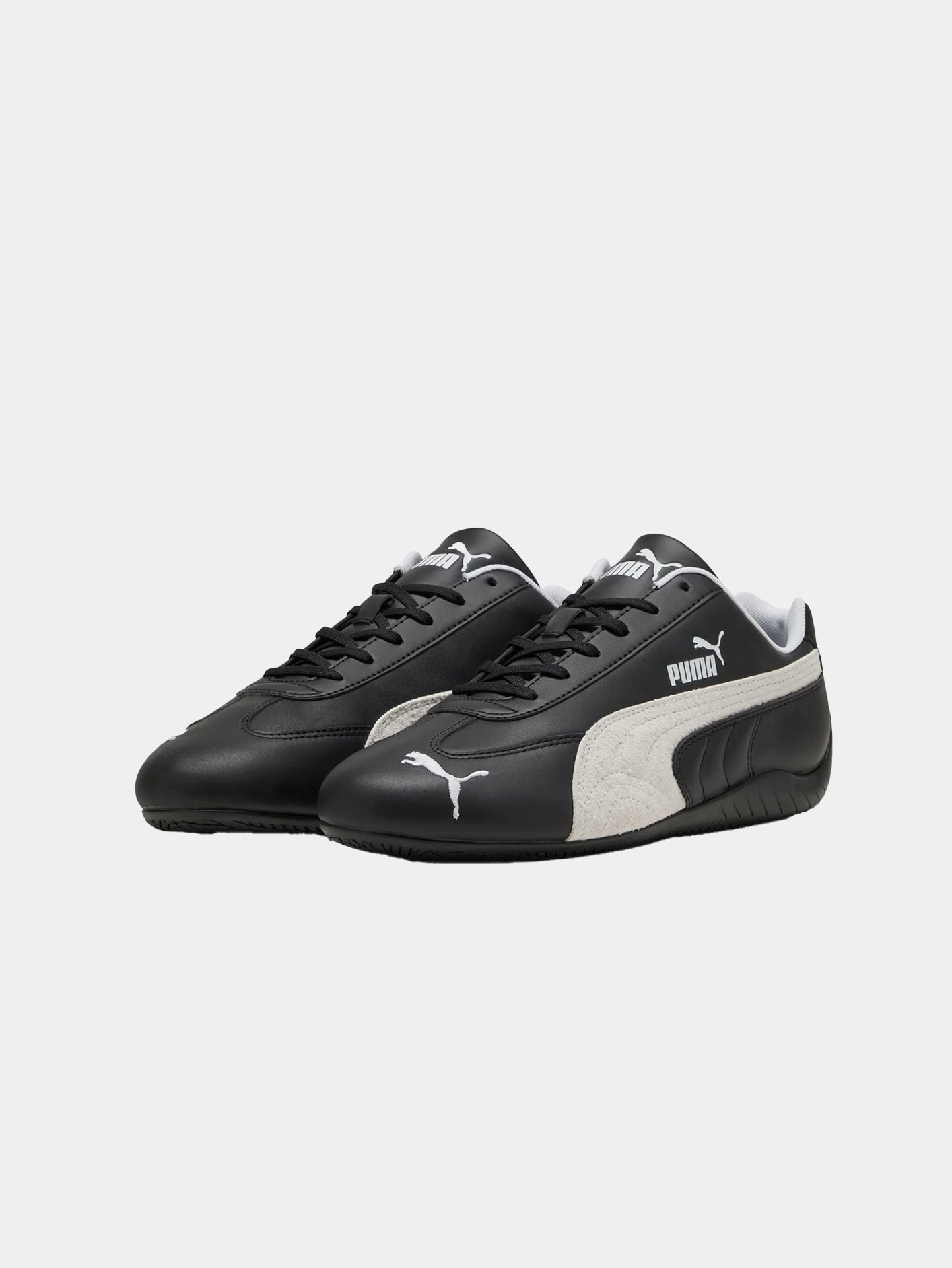 Speedcat Leather "Black/White" Urban Step-On Move