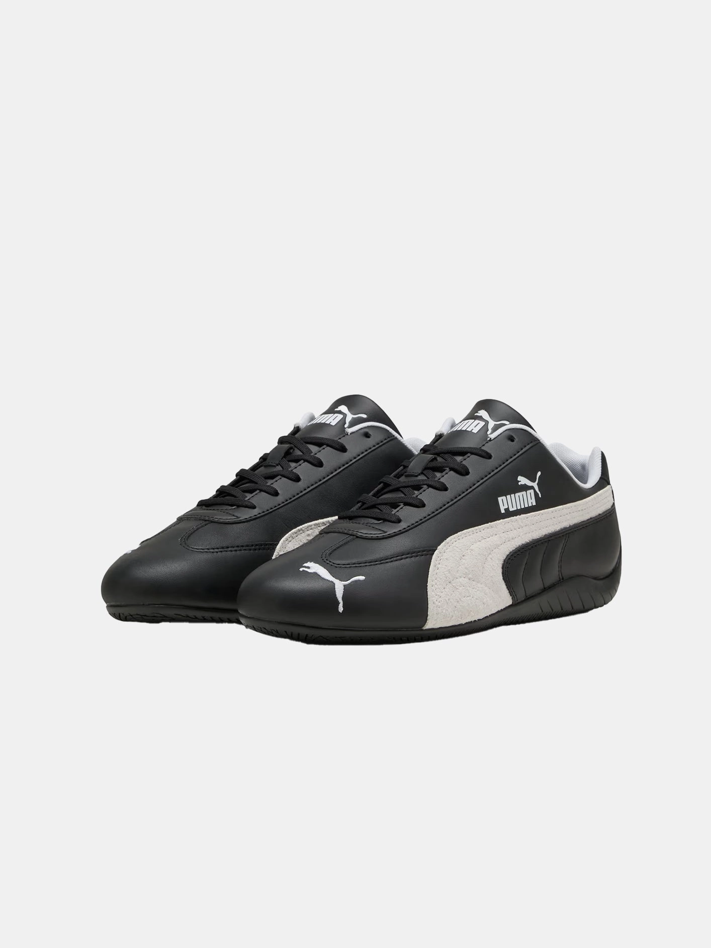 Speedcat Leather "Black/White" Urban Step-On Move
