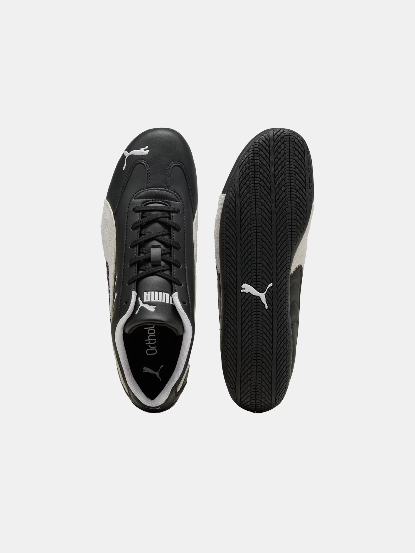 Speedcat Leather "Black/White" Urban Step-On Move
