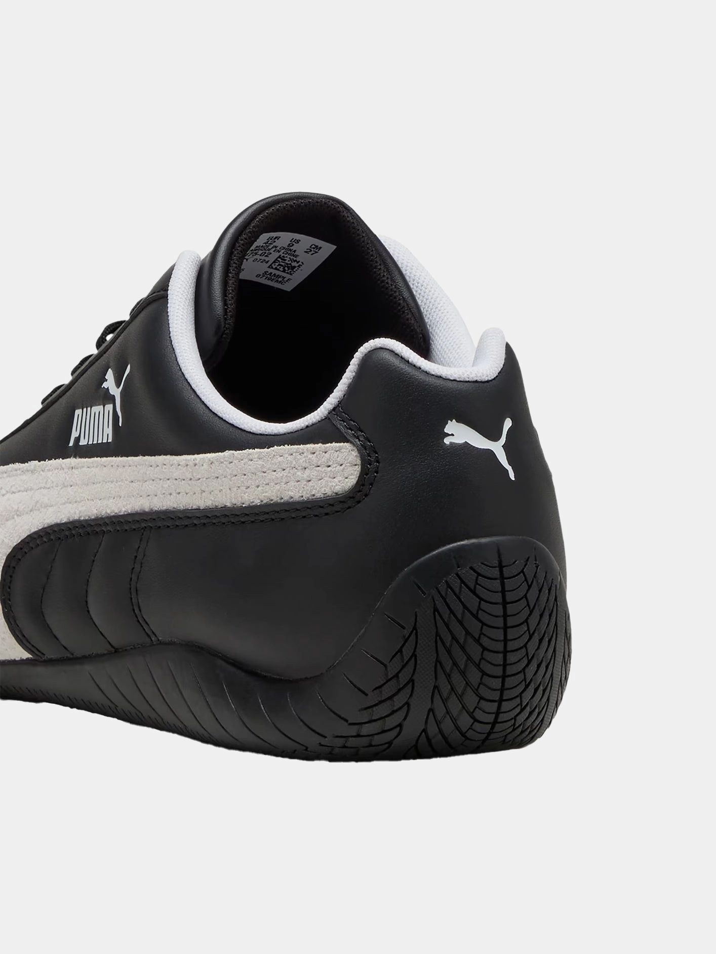 Speedcat Leather "Black/White" Urban Step-On Move