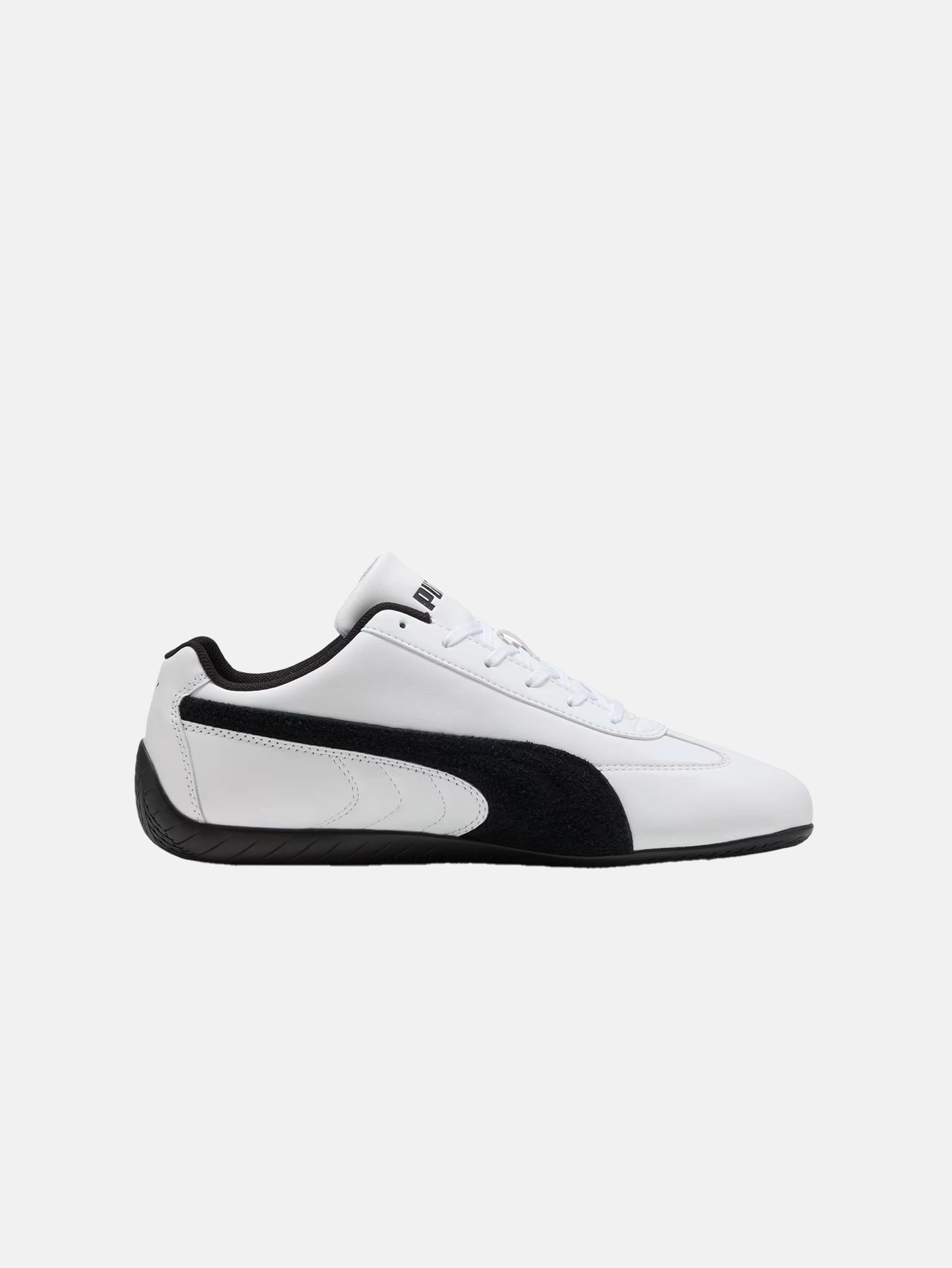 Speedcat Leather "White/Black" Travel Ready