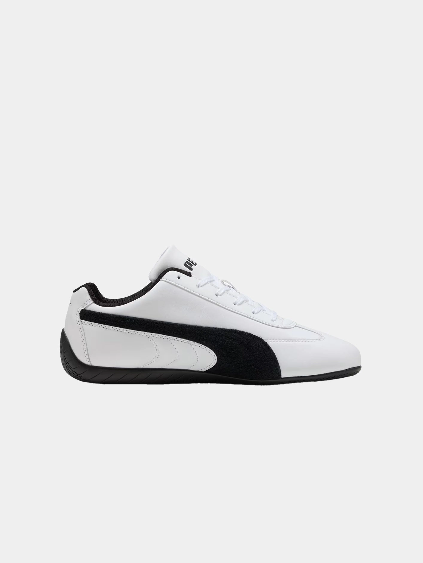 Speedcat Leather "White/Black" Travel Ready