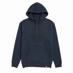 Spitfire Bighead Hoodie - Slate Blue/Black Print Ink Cartridges Hotels