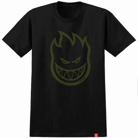 Spitfire Bighead T-Shirt - Black/Olive Backpacks Modern Fashion