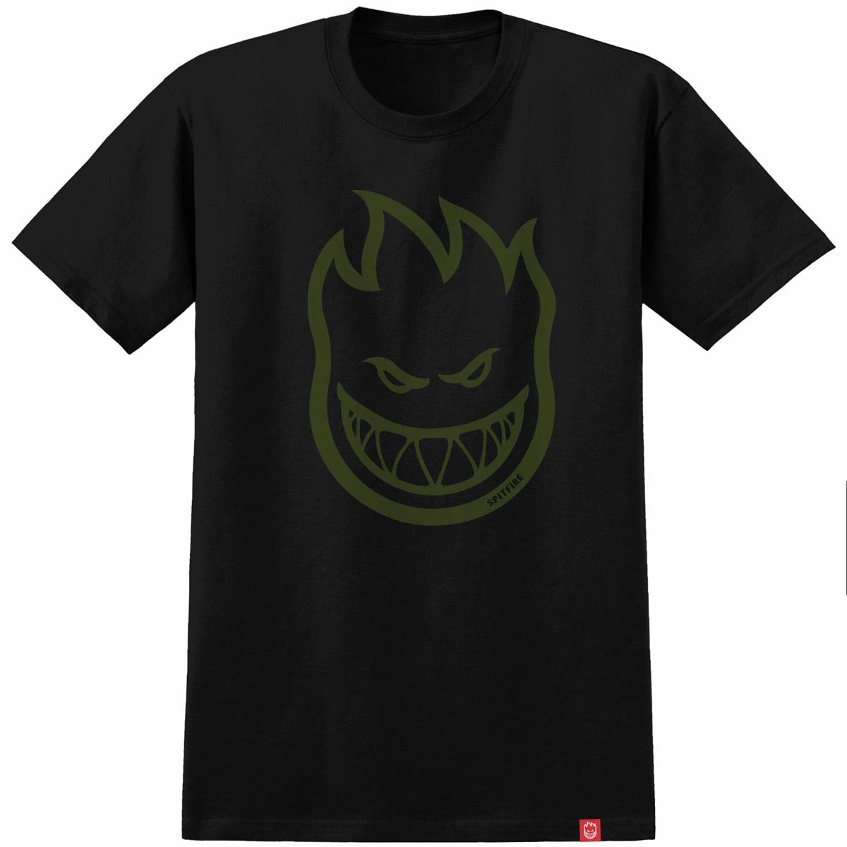 Spitfire Bighead T-Shirt - Black/Olive Backpacks Modern Fashion
