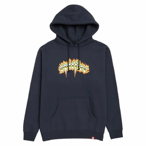 Spitfire Chrome Venom Hoodie - Navy/Multi Color Print Vitamins Gift Wrapping