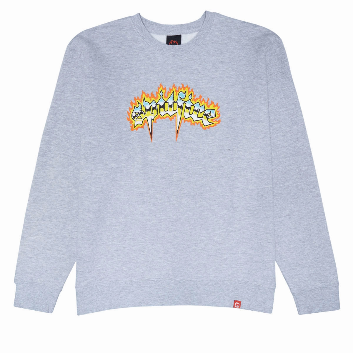 Spitfire Chrome Venom Sweatshirt - Grey Heather/Multi Color Print Pest Control Concerts