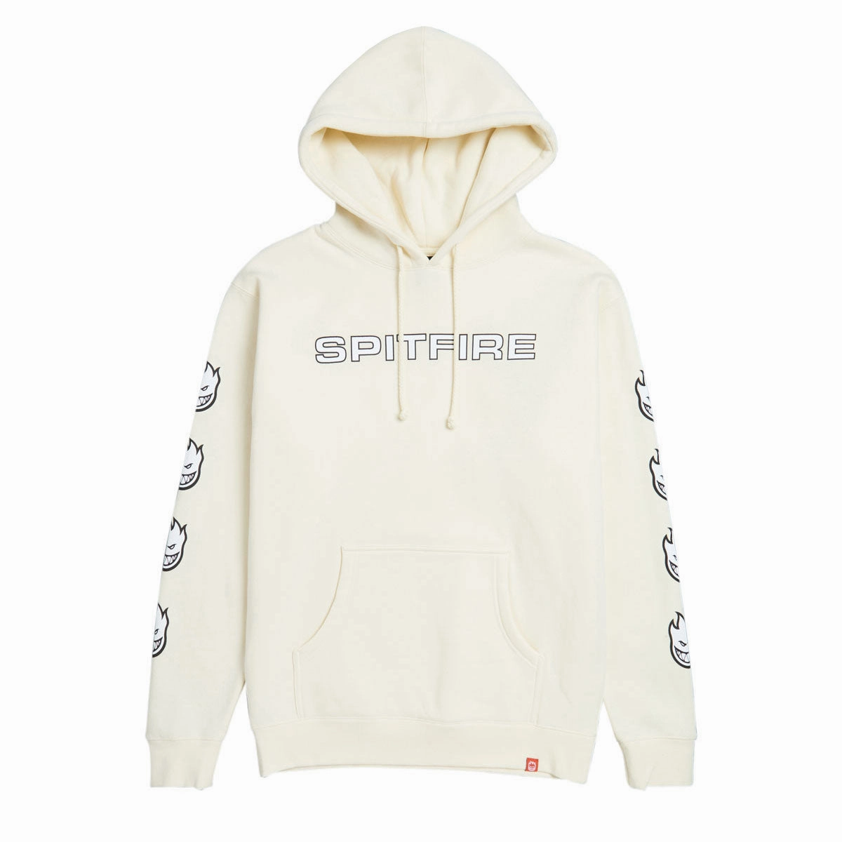 Spitfire Classic '87 Bighead Fill Sleeve Hoodie - Bone/Black/White Prints Stylish Accessories Copiers