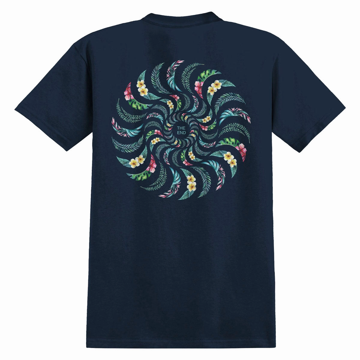 Spitfire Floral Classic T-Shirt - True Navy/Multi Color Shampoo Medical Supplies
