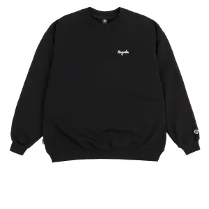 Sports Teams Magenta Script Crewneck Sweatshirt - Black Sunglasses