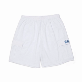 Sports & Outdoors HUF Arch Mesh Cargo Shorts - White Vintage-Inspired