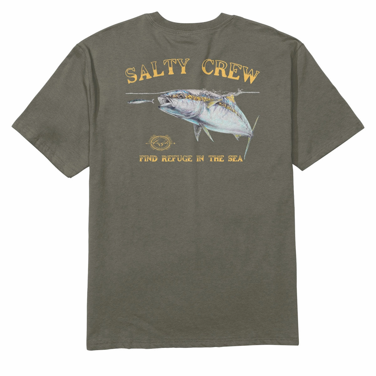 Sports Apparel Salty Crew Surface Classic T-Shirt - Dusty Olive Language Learning
