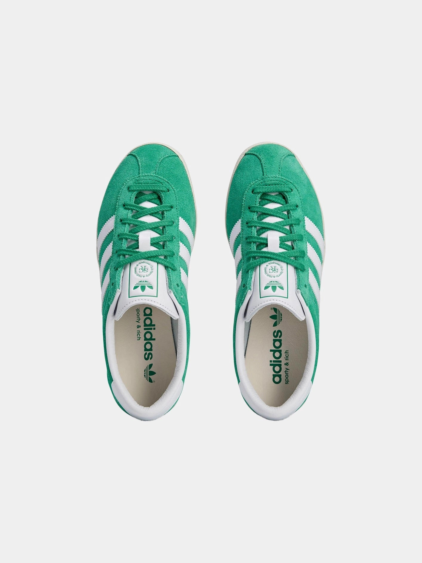 Sporty & Rich x adidas Blanc "Court Green" lightweight foam