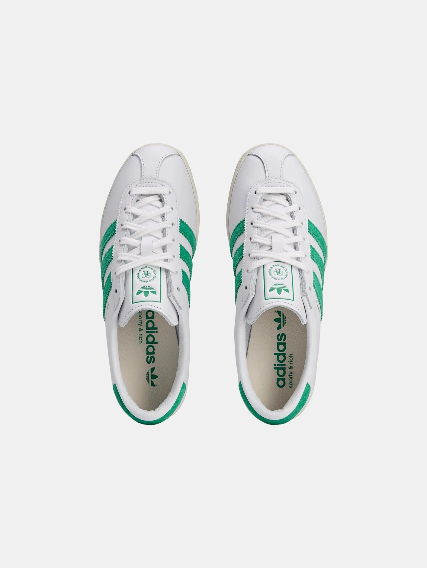 Sporty & Rich x adidas Blanc "White Court Green" Travel Step-On Move
