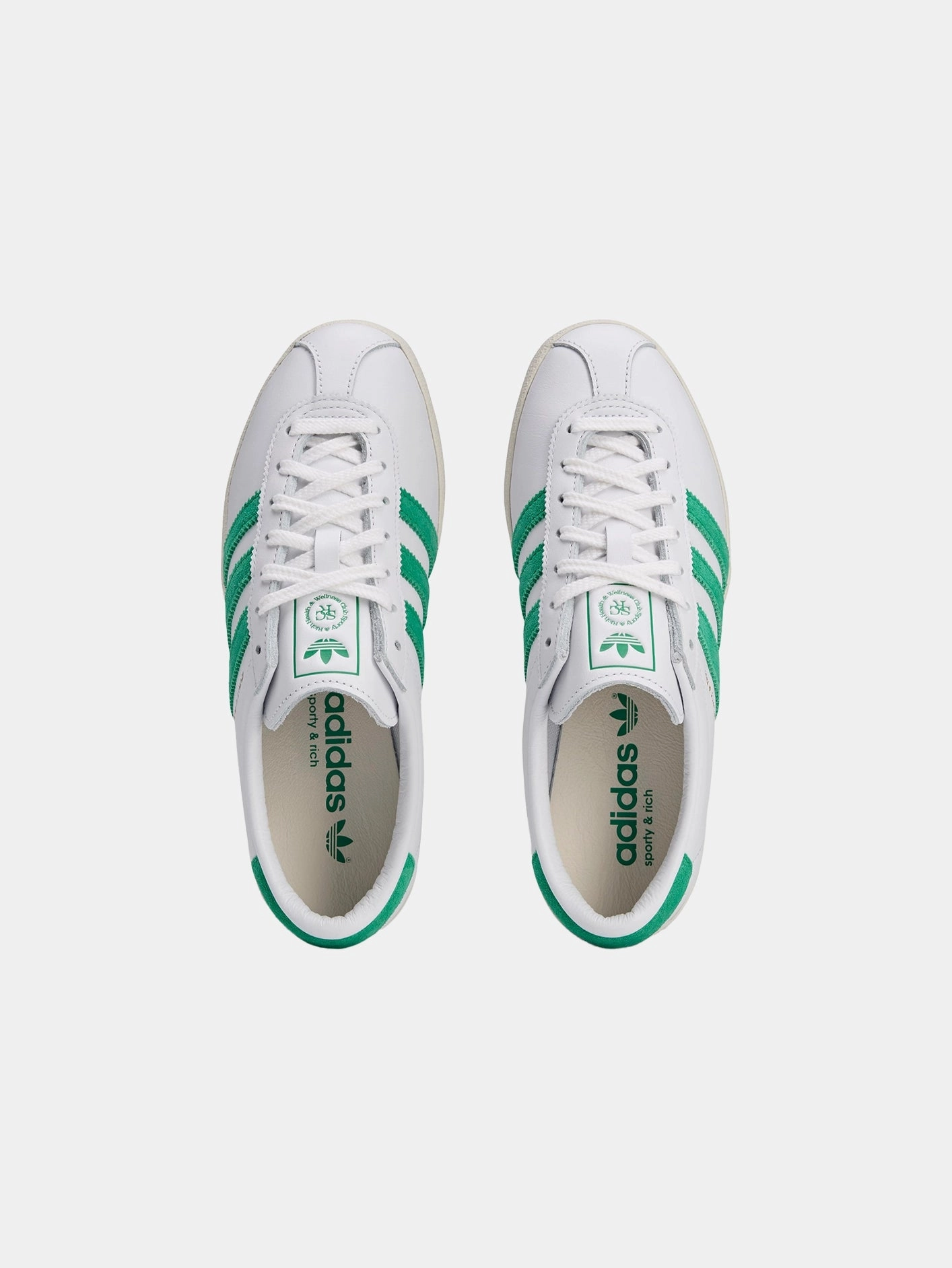 Sporty & Rich x adidas Blanc "White Court Green" Travel Step-On Move