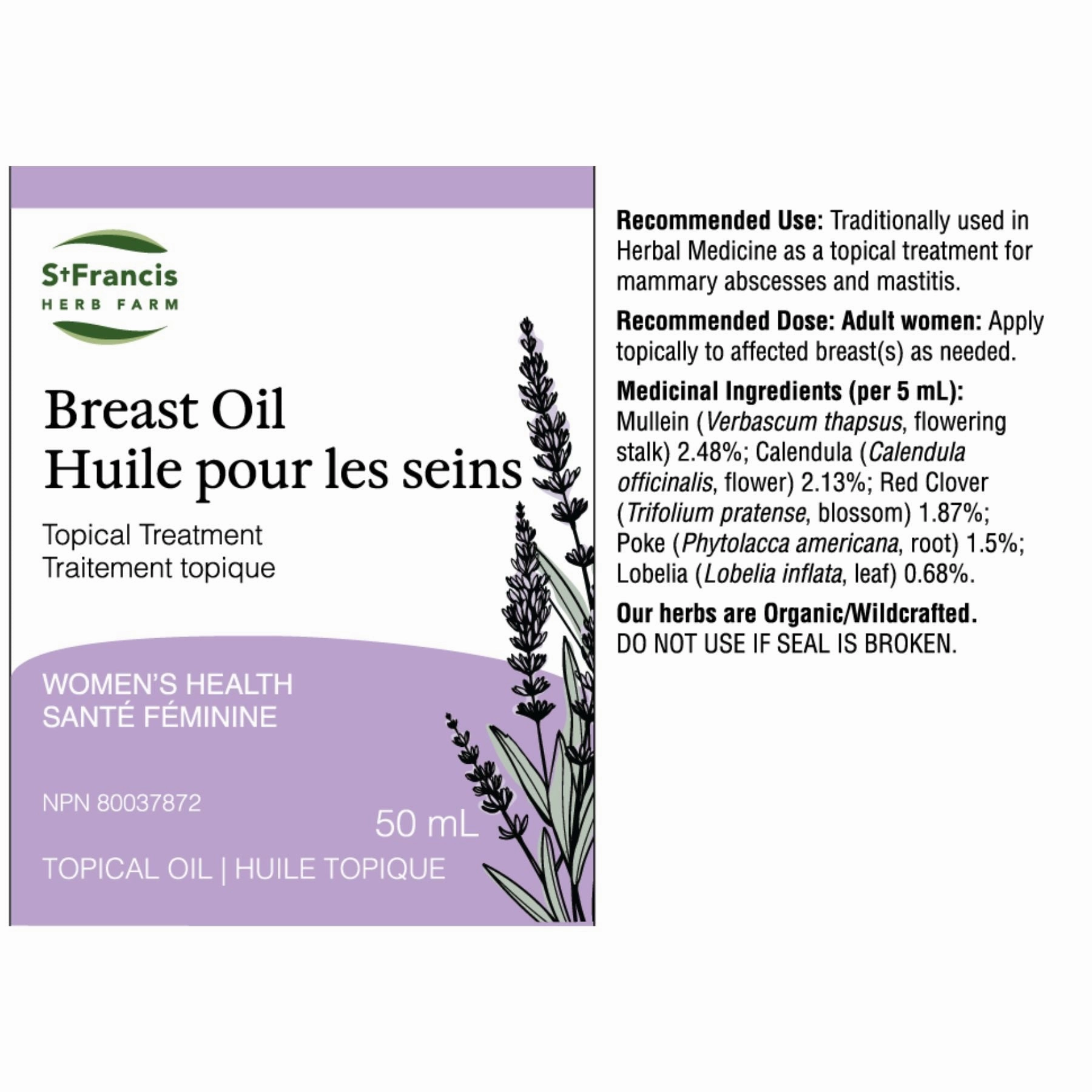 St. Francis Breast Oil 50ml