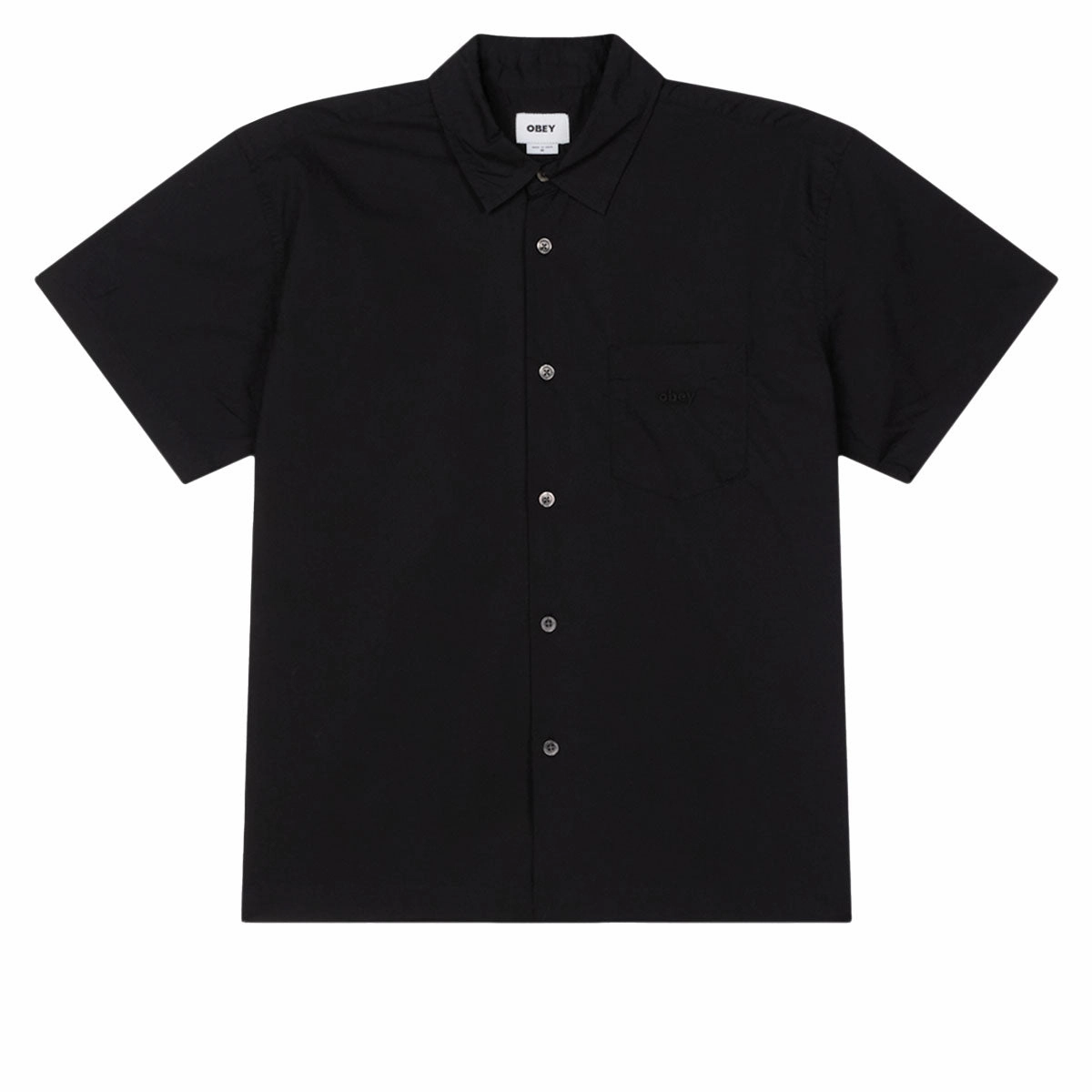 Stamps Obey Wire Woven Shirt - Black Coats