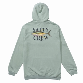 Stamps Salty Crew Yellowfin Fleece Hoodie - Mackerel Movies