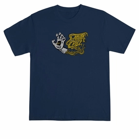 Stamps Santa Cruz Screaming SC Veins T-Shirt - Navy Movies