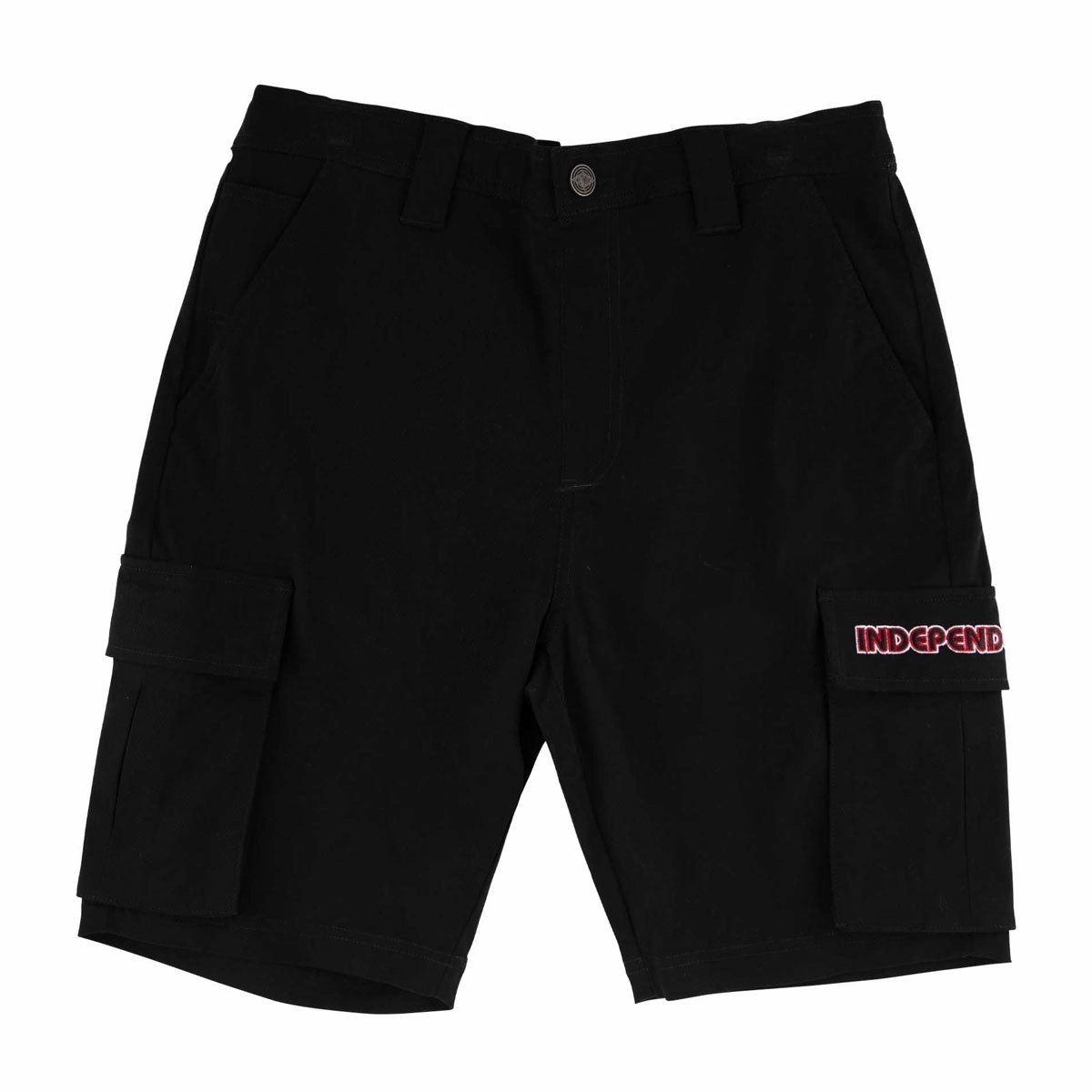 Stationery Independent Groundwork Cargo Shorts - Black Footwear Basics