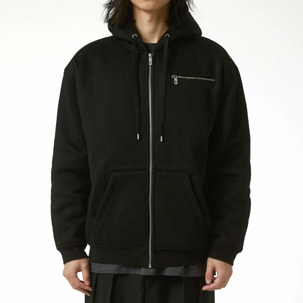 Statues Former Ca Lined Zip Up Hoodie - Black Supplements