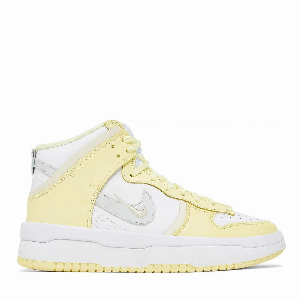 Elevated shock absorption Classic Style NIKE DUNK HIGH UP LIGHT LEMON YELLOW -