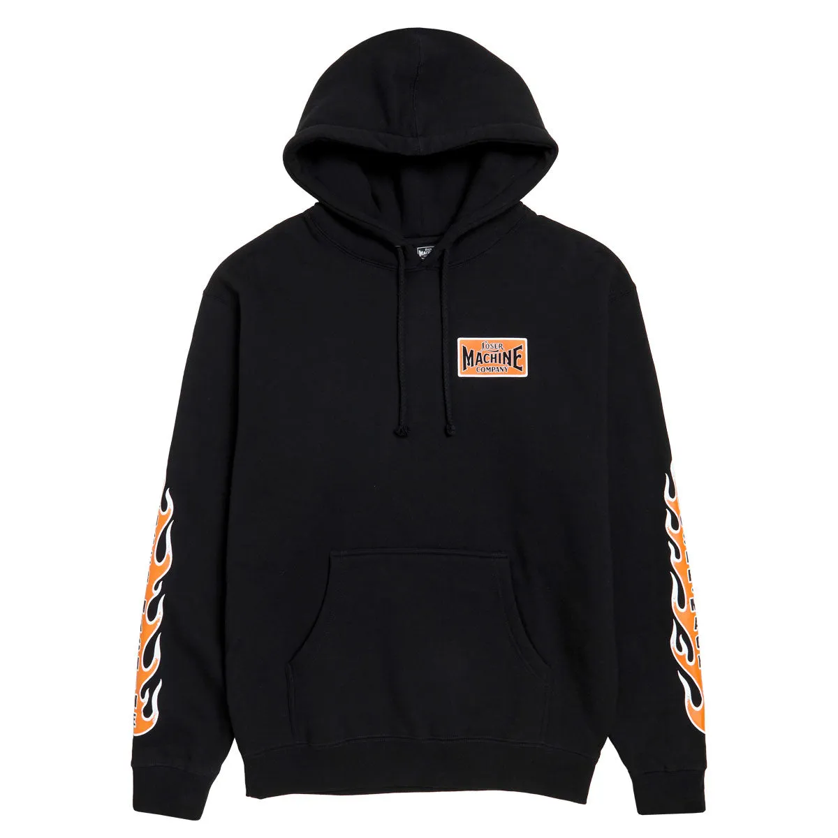 Streetwear Loser Machine Flamethrower Hoodie - Black Sunglasses