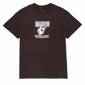 Streetwear Baker Calamities T-Shirt - Dark Brown Safety Equipment