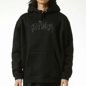 Streetwear Former Puncture Satin Hoodie - Black Music