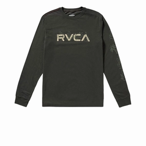 Style Tips RVCA Desertscape Long Sleeve T-Shirt - Pirate Black Travel Accessories