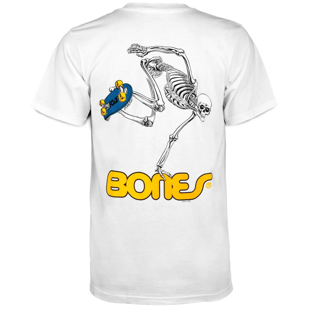 Stylish Outfits Powell-Peralta Skateboard Skeleton T-Shirt - White Backpacks