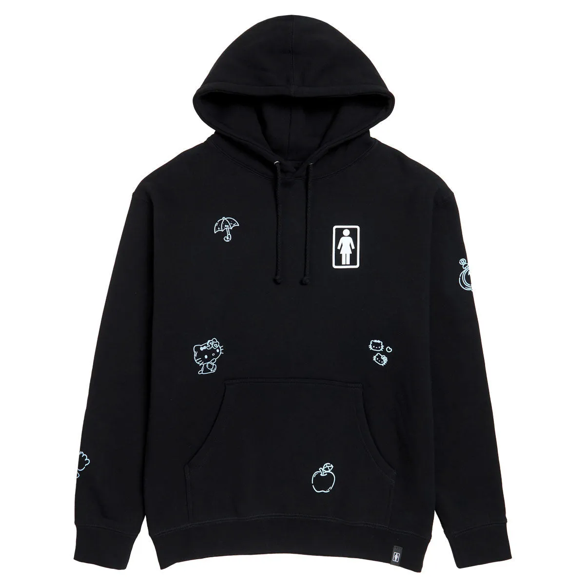 Sunglasses Girl x Hello Kitty All Over Hoodie - Black Bubble Wrap