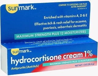 Sunmark Itch Relief 1% Strength Cream 1 oz. Tube