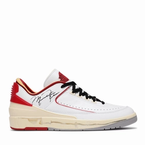 Premium Quality NIKE AIR JORDAN2 LOW OFF WHITE RED (NEW)