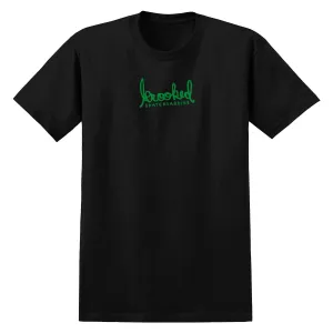 Supplements Krooked Skript T-Shirt - Black/Green Tools