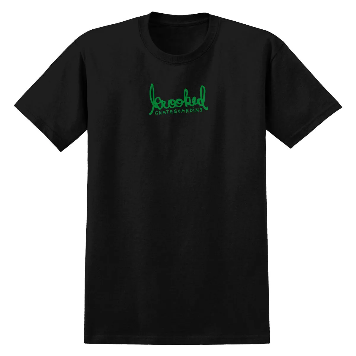 Supplements Krooked Skript T-Shirt - Black/Green Tools