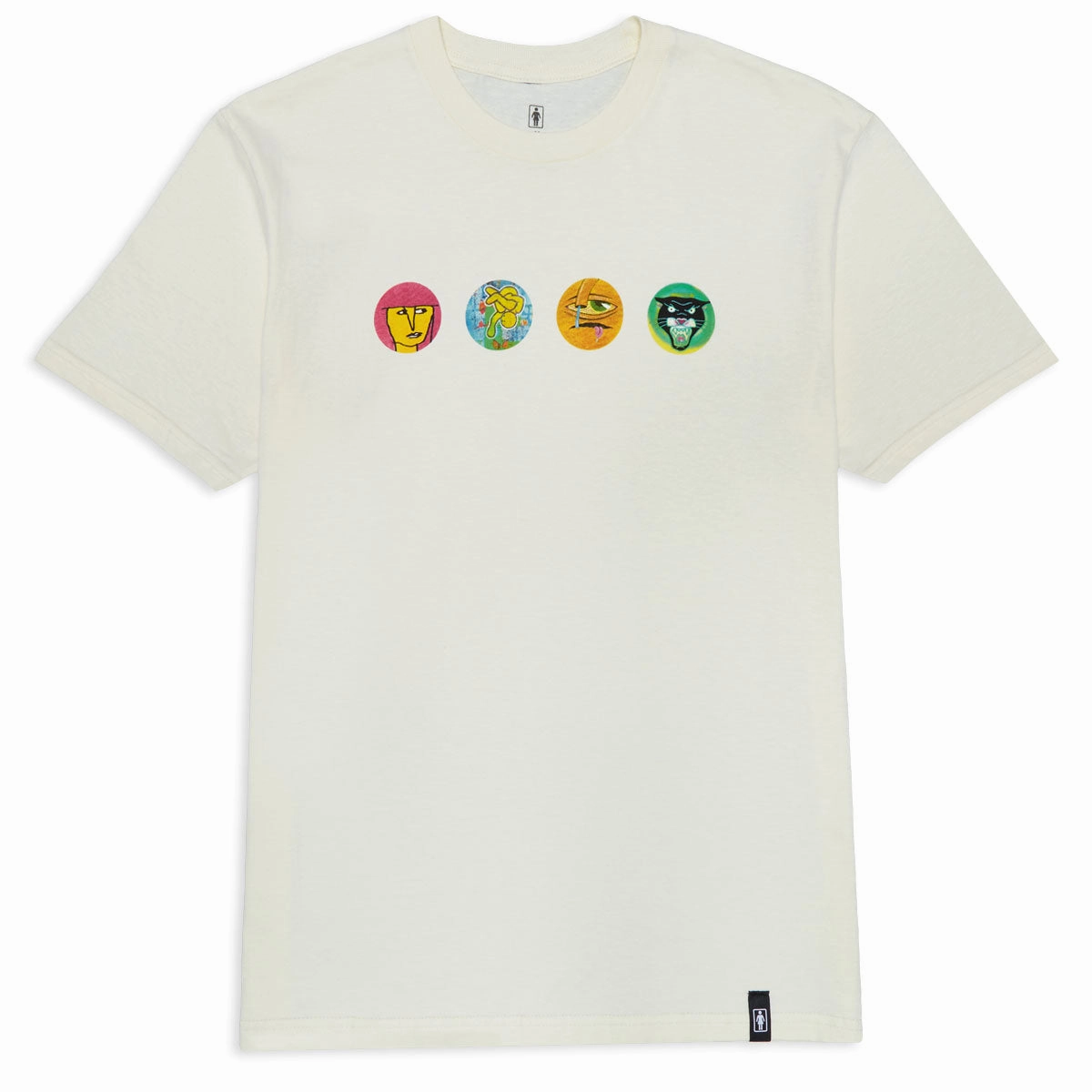 Supplements Girl Legends Heads T-Shirt - Cream Pet Accessories