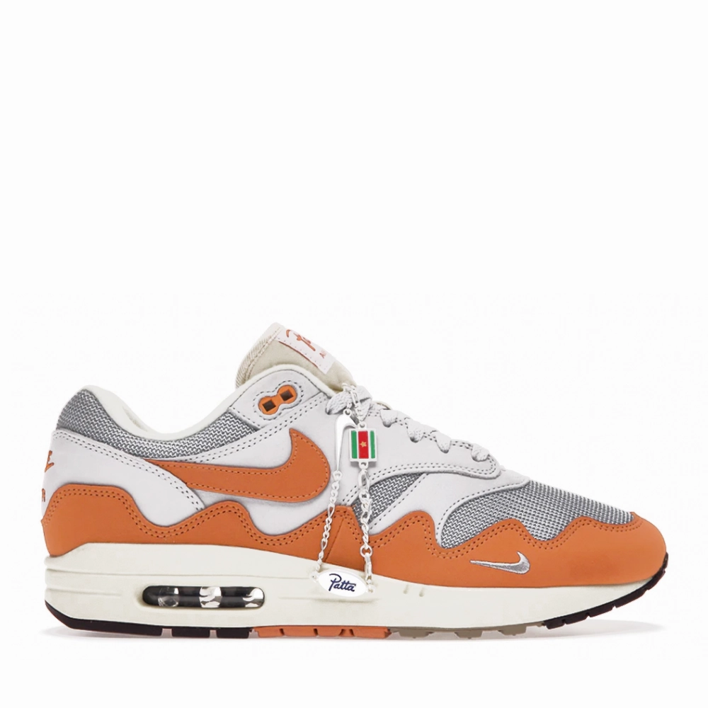 NIKE AIR MAX1 X PATTA WAVES MONARCH (WITH BRACELET) (NEW) Weekend Ready Glam shock absorption