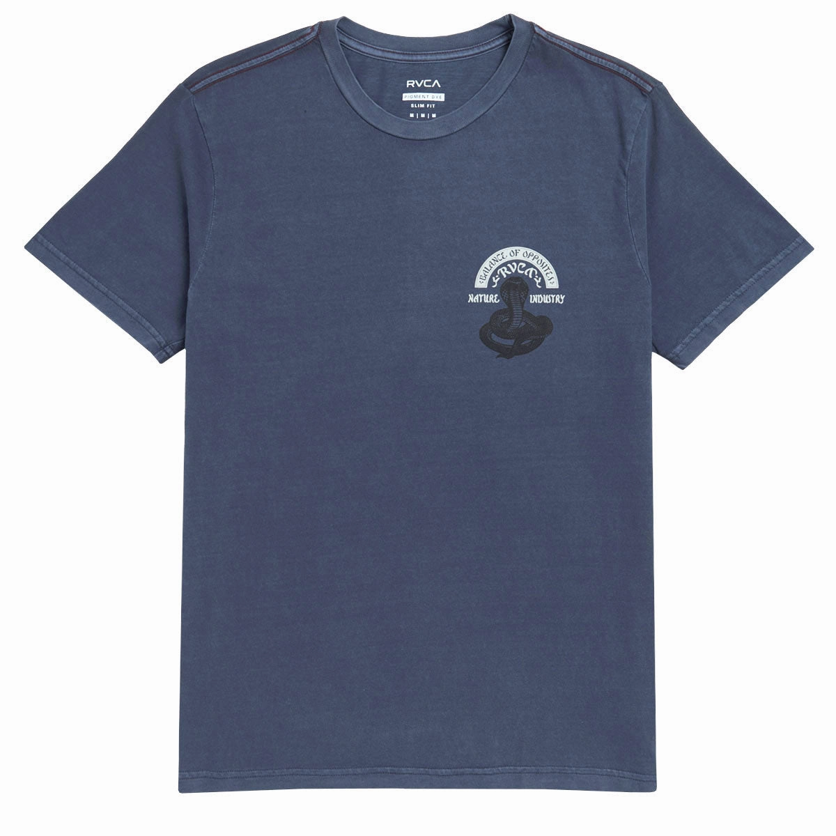 Sustainable Materials RVCA Snake Charmer T-Shirt - Moody Blue Books